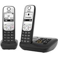 Gigaset A690 A Duo Schnurlose Telefon-Set mit Anrufbeantworter schwarz: Flexibilität im SetMit dem Gigaset A690 A Duo Schnurlosen Telefon-Set mit Anrufbeantworter schwarz verpassen Sie keinen Anruf mehr. Gerade wenn Ihre Räumlichkeiten sich über mehrere Stockwerke erstrecken