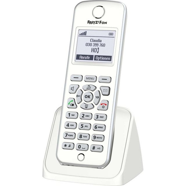 Komfort-Schnurlostelefon mit intuitiver Menüführung für alle FRITZ!Box-Modelle mit DECT-Basisstation