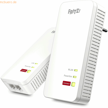 Gigabit-Powerline und Wi-Fi 6 energiesparend an jeder Steckdose das FRITZ!Powerline 1240 AX WLAN Set  bestehend aus FRITZ!Powerline 1240 AX und FRITZ!Powerline 1210  erweitert das Heimnetz einfach und sicher mit Gigabit-Powerline und modernem Wi-Fi 6. Der integrierte Wi-Fi-6-Access-Point verbindet per Tastendruck alle mobilen Geräte wie Smartphones