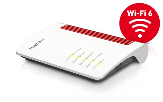 Glasfaser-Power mit schnellem Wi-Fi 6 Dank des neu integrierten Internetstandards WLAN AX (Wi-Fi 6) mit Multi-User-MIMO und einem 2