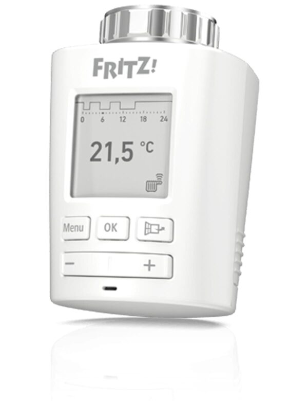 Mit Fritz!Dect 301 steuern Sie automatisch und präzise die Raumtemperatur. Sie bedienen den Heizkörperregler kinderleicht über Ihre FRITZ!Box