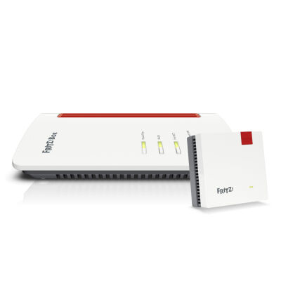 Dualband-WLAN-Router / Wi-Fi 6 (WLAN AX) Standard / WLAN-Performance bis zu 3.000 Mbit/s / (1) 2.5G WAN und (2) 1G LAN Ports / Integrierter Glasfaser-Anschluss