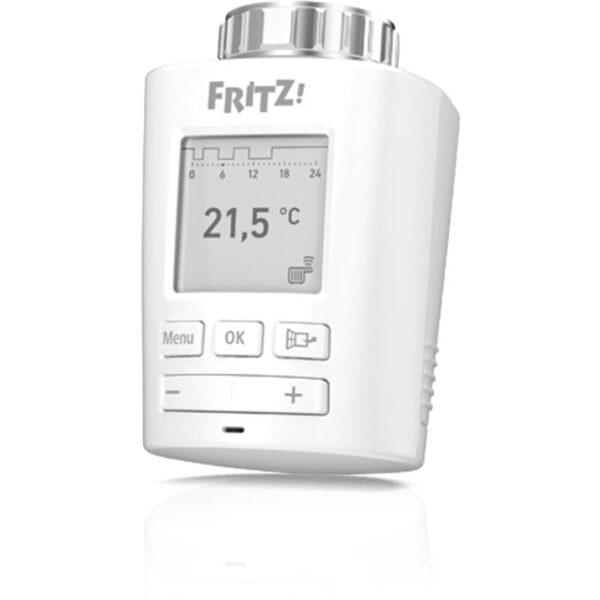 Mit FRITZ!DECT 301 steuern Sie automatisch und präzise die Raumtemperatur. Sie bedienen den Heizkörperregler kinderleicht über Ihre FRITZ!Box