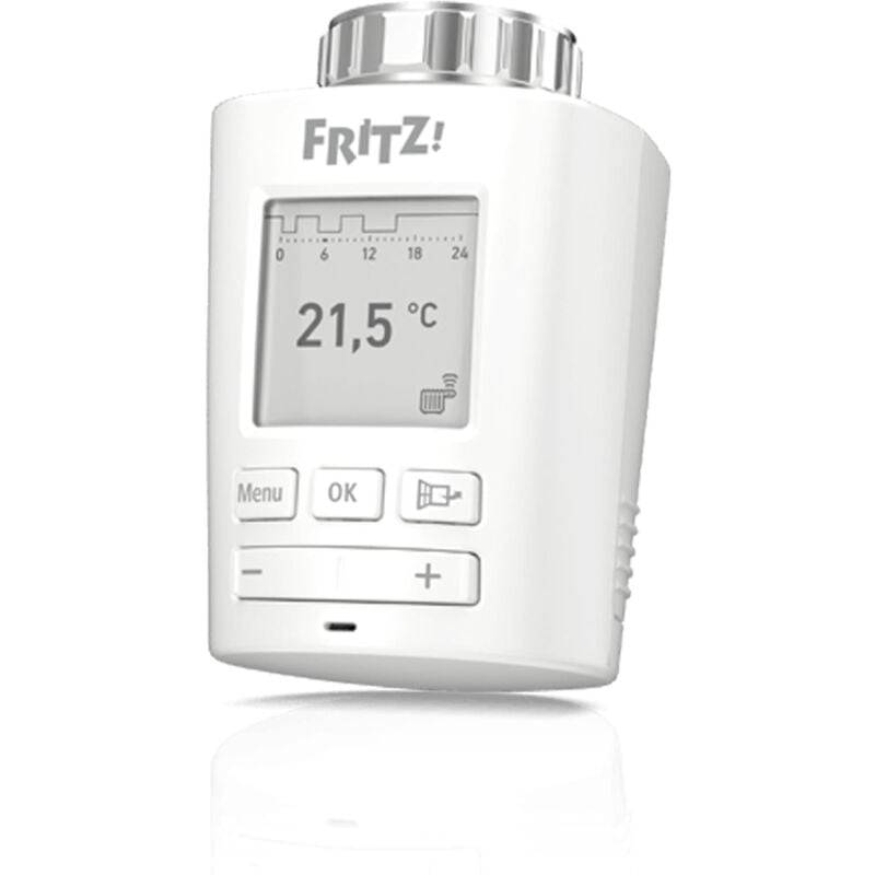 Mit FRITZ!DECT 301 steuern Sie automatisch und präzise die Raumtemperatur. Sie bedienen den Heizkörperregler kinderleicht über Ihre FRITZ!Box