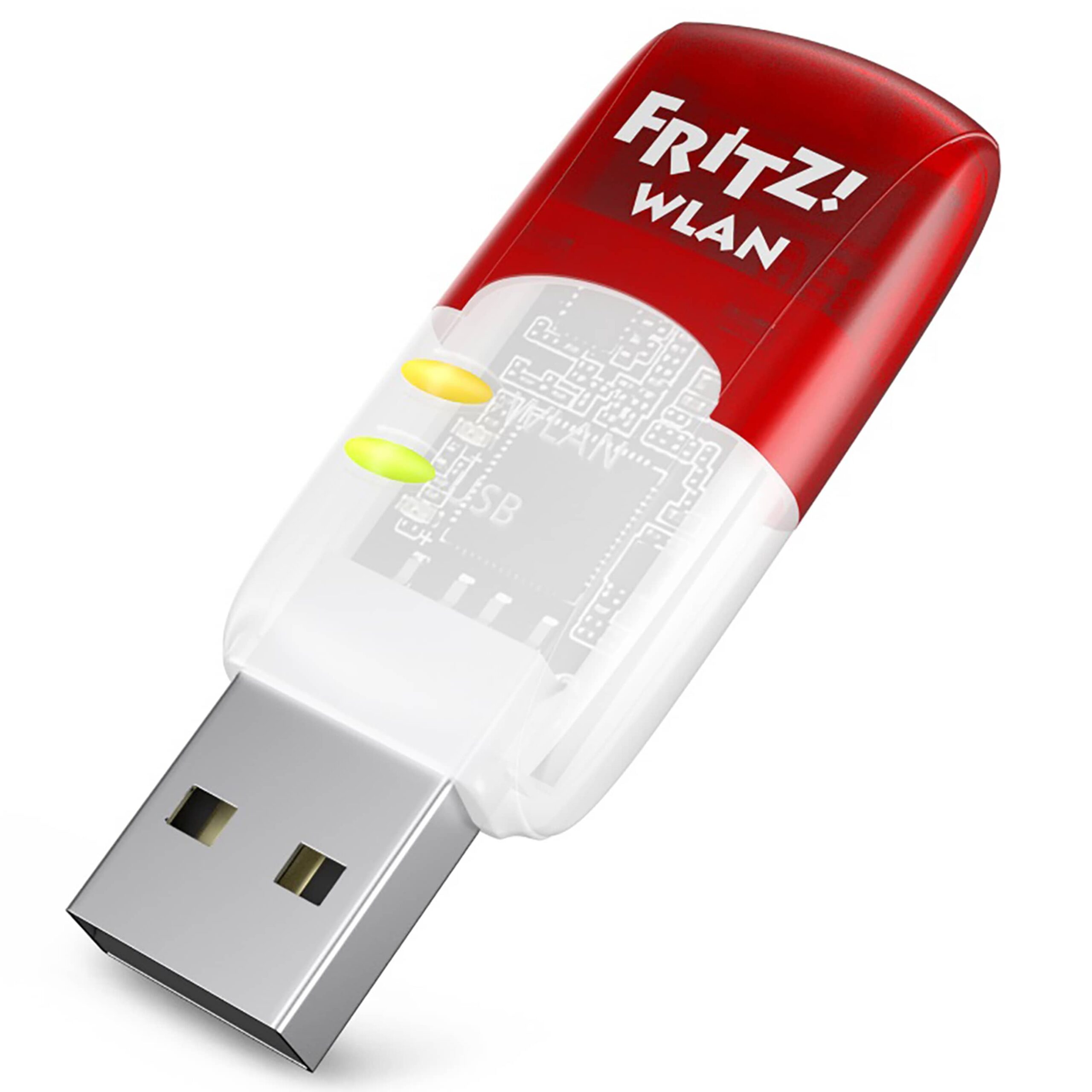 AVM FRITZ!WLAN Stick AC 430 MU-MIMO - WLAN Stick - Schnittstellen:1x USB 2 Typ-A - Partnerprogramm:Nein - Grading:Neuware - Zustand:Neu - Kommunikation:WLAN - IEEE Standard:IEEE 802.11ac - IEEE Standard:IEEE 802.11n - Frequenzband:2.4 GHz - Farbe:Rot - IEEE Standard:IEEE 802.11g - WLAN-Übertragungsrate:433 MBit/s - Frequenzband:5 GHz - IEEE Standard:IEEE 802.11b - IEEE Standard:IEEE 802.11a - Produkttyp:WLAN Stick