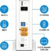 USB 3.0 und die DECT-Basis für schnurlose Telefonie und Smarthome-Anwendungen komplettieren das vielseitige Kommunikationsangebot.