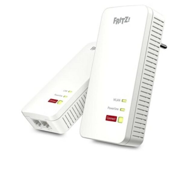 AVM FRITZ!Powerline 1240 AX WLAN Set Powerline bis zu 1200 MBit/sGigabit-Powerline und Wi-Fi 6 energiesparend an jeder SteckdoseDas FRITZ!Powerline 1240 AX WLAN Set – bestehend aus FRITZ!Powerline 1240 AX und FRITZ!- Powerline 1210 – erweitert das Heimnetz einfach und sicher mit Gigabit-Powerline und modernem Wi-Fi 6. Der integrierte Wi-Fi-6-Access-Point verbindet per Tastendruck alle mobilen Geräte wie Smartphones