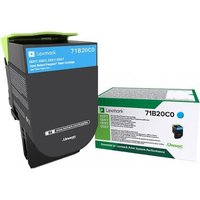 Lexmark X317 - Cyan - Original - Tonerpa (71B20C0)