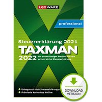 LEXWARE TAXMAN professional 2022 (für das Steuerjahr 2021) Software Vollversion (Download-Link) – für eine übersichtliche DarstellungDank der LEXWARE TAXMAN professional 2022 (für das Steuerjahr 2021) Software Vollversion (Download-Link) wird die Erstellung Ihrer Steuererklärung zu einem echten Kinderspiel. Neben Arbeits- und Organisationshilfen liefert Ihnen das Programm auch wertvolle Steuer-Spar-Tipps. Damit ist Ihre Steuererklärung nicht nur im Handumdrehen erledigt