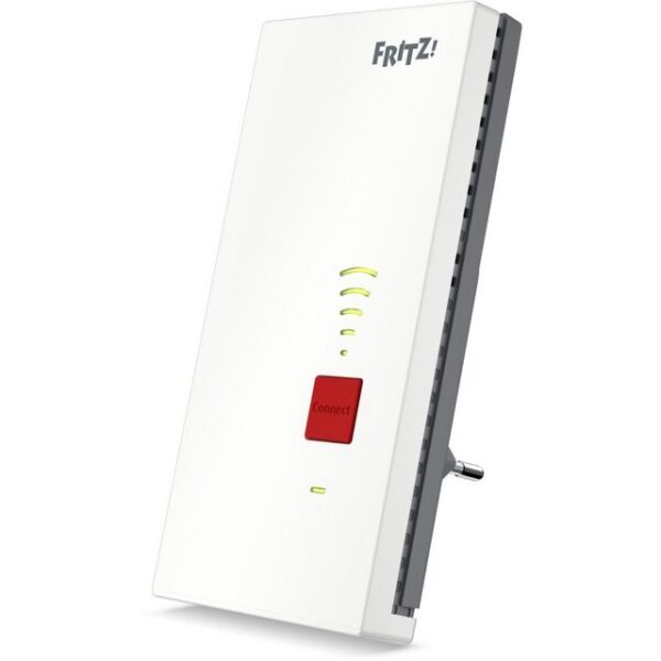 Der AVM FRITZ!Repeater 2400 sorgt für eine optimale WLAN-Abdeckung in Ihrem Zuhause. Dank des Dual-Band WLAN mit einer maximalen Datenrate von bis zu 2.333 MBit/s erleben Sie schnelles Internet sowohl im 2