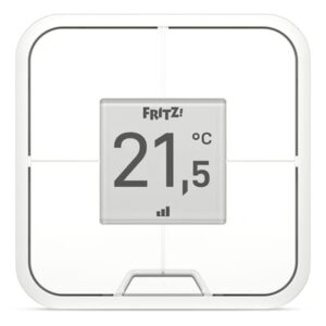 Schaltet und steuert Gerätegruppen / Anwenden von festgelegten Smart-Home-Vorlagen / E-Paper-Display / Externer Temperaturgeber für FRITZ!DECT 301 & 302 / Magnetische Wandhalterung