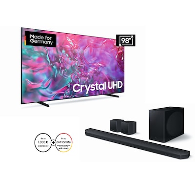 • Energieeffizienzklasse: F • Diagonale: 249 cm / 98 Zoll 4K (Ultra HD) Hz • 3x HDMI - 2x USB - WLAN - LAN-Anschluss • HD Triple Tuner (DVB-C/S2/T2 HD) • Farbe: Schwarz - LED-TV