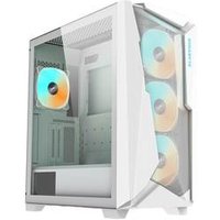 Gigabyte C301 Glass V2 - Mid tower - E-ATX - Seitenteil mit Fenster (gehärtetes Glas) - keine Spannungsversorgung (ATX) - weiß - USB/Audio