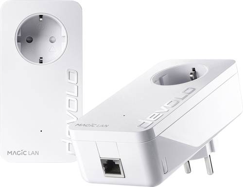 devolo Magic 2 LAN – Magisches Internet aus der SteckdoseTraumhaft schnell und traumhaft flexibel – mit devolo Magic 2 LAN wird die Zukunft multimedial. Der revolutionäre Powerline-Adapter bringt Ihnen das Internet in Ultra High Speed direkt in Ihr Zuhause