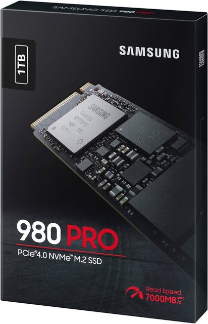 NVMe™ Performance der 4. PCIe®-Generation. Entfessele die ganze Power der Samsung PCIe® 4.0 NVMe™ SSD 980 PRO – und katapultiere so deinen Rechner auf ein hohes Leistungsniveau. Dank der PCIe Schnittstelle der 4. Generation kann die 980 PRO die doppelte Datentransferrate im Vergleich zu NVMe™ SSDs mit PCIe® 3.0 Schnittstelle erreichen. Außerdem ist sie abwärtskompatibel zu PCIe® 3.0 – für vielseitige Einsatzmöglichkeiten.