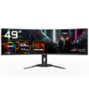 5 cm (49") | OLED (QD-OLED) / AMD FreeSync Premium | 165 Hz Bildwiederholrate / Kontrast 1.000:1 | Helligkeit 350 cd/m² / DQHD Auflösung 5120x1440| Reaktionszeit 0