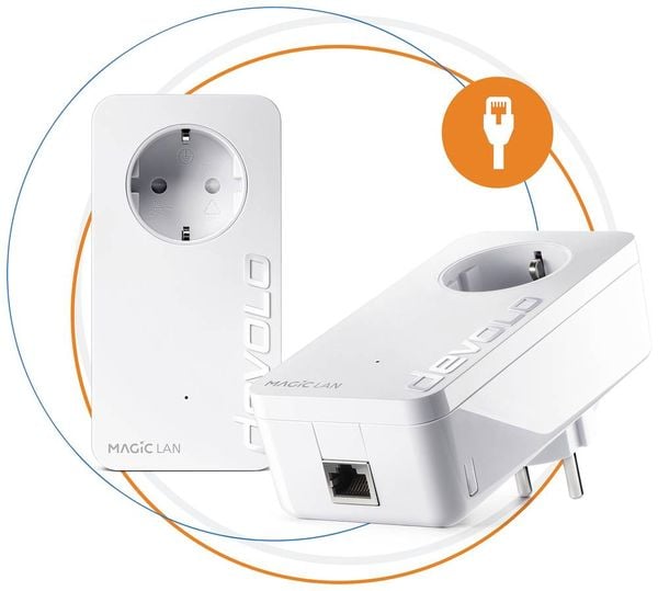 devolo Magic 1 LAN – Magisches Heimnetzwerk via Powerline Fantastisch unkompliziert und unglaublich leistungsfähig – mit dem Powerline-Adapter devolo Magic 1 LAN holen Sie sich magisches Internet in Ihr Zuhause