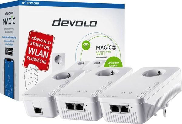 Magic 2 WiFi next – Highspeed-Internet direkt aus der Steckdose Gigabit-Internet unkompliziert in jeden Raum bringen und surfen