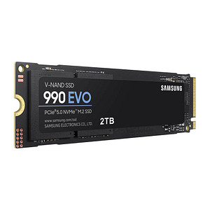 Interner Speicher für Ihren Rechner: die SAMSUNG 990 EVO 2 TB interne SSD-FestplatteMit der SAMSUNG 990 EVO 2 TB internen SSD-Festplatte können Sie aus Ihrem Rechner noch mehr herausholen. Sie überzeugt mit starker Performance und hoher Durchsatzrate. Schon mal nicht schlecht