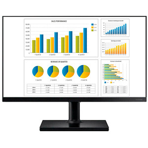 Überzeugt mit Ausstattung und Optik: der SAMSUNG F24T450FQR Monitor 60