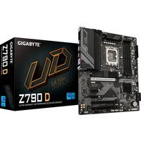 Das GIGABYTE Z790 D Mainboard basiert auf dem Intel®-Z790-Chipsatz und unterstützt Intel®-Prozessoren für den Sockel 1700. Es verfügt über vier DDR5-DIMM-Slots im Dual-Channel-Betrieb für bis zu 192 GB Arbeitsspeicher. Zur weiteren Ausstattung des GIGABYTE Z790 D gehören ein PCIe-5.0-x16-Slot