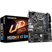 Das GIGABYTE H510M H V2 Mainboard basiert auf dem Intel®-H510-Chipsatz und unterstützt Intel®-Prozessoren für den Sockel 1200 der 10ten und 11ten Generation. Es verfügt über zwei DDR4-DIMM-Slots im Dual-Channel-Betrieb für bis zu 64 GB Arbeitsspeicher. Zur weiteren Ausstattung des GIGABYTE H510M H V2 gehören ein PCIe-4.0-x16-Slot ein PCIe-3.0-x1-Slot. Außerdem unterstützt das GIGABYTE H510M H V2 die Intel® Optane™ Memory Technologie und verfügt über 8-Kanal-Sound