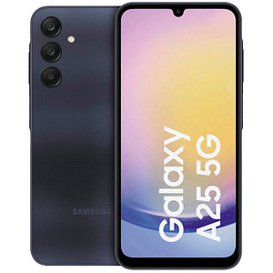 Das SAMSUNG Galaxy A25 5G Smartphone schwarz 128 GB bietet viele außergewöhnliche EigenschaftenMit dem SAMSUNG Galaxy A25 5G Smartphone schwarz 128 GB können Sie über alle nur denkbaren Kanäle kommunizieren und ganz bequem die grenzenlosen Möglichkeiten der digitalen Welt nutzen. Im Folgenden erfahren Sie viele interessante Informationen über die Eigenschaften des Geräts.Erste Informationen zu den Eigenschaften erhalten Sie  hier:Dual-SIMFingerabdruckscannerGesichtserkennungSchnelladenSpeicherkartensteckplatzKontrastreiches Super AMOLED-Display mit 1.080 x 2.340 Pixeln AuflösungOb Videos