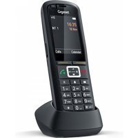 LeistungenTyp: DECT-TelefonHörertyp: Kabelloses MobilteilAnzahl Melodien: 32Eigenschaft: ECO-ModusEigenschaft: GAP-kompatibelEigenschaft: Ein-/Aus-TasteDesignBefestigungstyp: Tisch/BankProduktfarbe: SchwarzKnopfanzahl: 12Eigenschaft: Beleuchtete TastenEigenschaft: TastensperreSchutzfunktion: Staubresistent. Schlagfest. Kratzresistent. Schockresistent. WasserfestTelefoneigenschaftenTelefonbuch Kapazität: 500 EintragungenEigenschaft: SMS (Kurznachrichtendienst)Eigenschaft: VIP GruppenfunktionEigenschaft: VIP-Gruppe mit eigener MelodieEigenschaft: VibrationsalarmCall-ManagementEigenschaft: Anrufer-IdentifikationEigenschaft: WahlwiederholungUmfang der Wahlwiederholungsliste: 60Eigenschaft: Rufnummernübermittlung (CLIP)Management-FunktionenEigenschaft: Navigation TasteEigenschaft: WeckerLautstärkeregler: TastenPersonifizierung: Icons. KlingeltöneEigenschaft: KalenderAnzeigeEigenschaft: BatteriekapazitätsanzeigeEigenschaft: LED-AnzeigenEigenschaft: BatterieladeanzeigeEigenschaft: Ladestandsanzeige (voll)Eigenschaft: Warnanzeige bei geringem LadestandBildschirmDisplay: TFTBildschirmdiagonale: 6.1 cm (2.4"")Anzeigegerät: 49 x 37 mmDisplay-Auflösung: 240 x 320 PixelEigenschaft: Display-HintergrundbeleuchtungEigenschaft: Eingebautes DisplayAnschlüsse und SchnittstellenEigenschaft: Drahtlose VerbindungHeadset: BluetoothEnergieAkku-/Batterietyp: AAAAnzahl unterstützter Akkus/Batterien: 2Akku-/Batterietechnologie: Nickel-Metallhydrid (NiMH)Gesprächszeit: 13 hBereitschaftszeit: 320 hNetzwerkEigenschaft: BluetoothBluetooth-Version: 4.2Gewicht und AbmessungenAbmessungen Basis: 75.5 x 74.2 x 44.2 mmAbmessungen des Mobilteils (BxTxH): 54 x 25 x 159 mmVerpackungsbreite: 224 mmVerpackungstiefe: 166 mmVerpackungshöhe: 60 mmPaketgewicht: 381 gLieferumfangAnzahl enthaltener Handsets: 1Eigenschaft: BasisstationEigenschaft: BetriebsanleitungEigenschaft: Headset enthaltenLogistikdatenWarentarifnummer (HS): 85171800 - Festnetz-Telefonie   - Gigaset R700H PRO