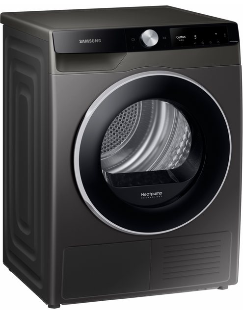 Der DV80T6220LX/S2 ist ein Wärmepumpentrockner von SAMSUNG. Ausgezeichnet mit der Energieeffizienzklasse A+