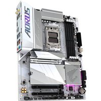 Das GIGABYTE B650E AORUS ELITE X AX ICE basiert auf dem AMD-B650-Chipsatz und unterstützt AMD-Prozessoren für den Sockel AM5. Es verfügt über vier DDR5-Slots für bis zu 192 GB Arbeitsspeicher. Zur weiteren Ausstattung des GIGABYTE B650E AORUS ELITE X AX ICE gehören ein PCIe-5.0-x16-Slot und zwei PCIe-3.0-x16-Slots. Außerdem verfügt das GIGABYTE B650E AORUS ELITE X AX ICE über 8-Kanal-Sound