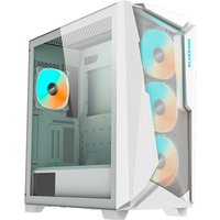 Tempered Glass Das PC-Gehäuse GIGABYTE C301 GLASS V2 (GB-C301GW) bietet ein optimiertes Luftstromdesign und RGB-Fusion Unterstützung mit ARGB-Anschluss-Hub. Das GB-C301G V2 unterstützt Motherboards bis zum E-ATX-Standard und ist kompatibel mit bis zu 360 mm Radiatoren. Die vertikale GPU-Installation wird ebenfalls unterstützt. Zur weiteren Ausstattung gehören eine Seitenwand aus gehärtetem Glas in voller Größe und vier vorinstallierte ARGB-Lüfter.