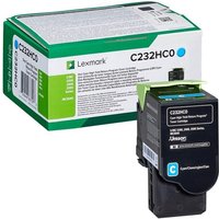 Der Lexmark C232HC0 cyan Toner bietet neue Druckpower für die nächsten 2.300 Seiten. Er ist für Modelle wie C2325dw