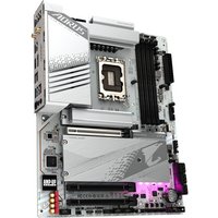 Das GIGABYTE Z790 AORUS ELITE AX ICE Mainboard basiert auf dem Intel®-Z790-Chipsatz und unterstützt Intel®-Prozessoren für den Sockel 1700. Es verfügt über vier DDR5-DIMM-Slots im Dual-Channel-Betrieb für bis zu 192 GB Arbeitsspeicher. Zur weiteren Ausstattung des GIGABYTE Z790 AORUS ELITE AX ICE gehören ein PCIe-5.0-x16-Slot