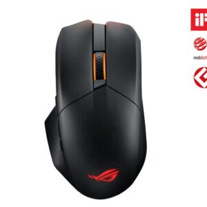 Die kabellose RGB-Gaming-Maus ROG Chakram X verfügt über einen optischen ROG AimPoint-Sensor mit 36.000 dpi