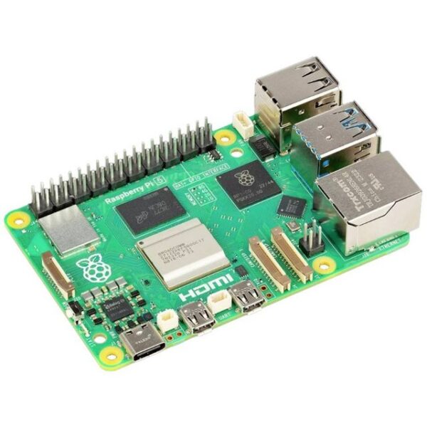 Der Raspberry Pi® 5 B ist die leistungsstarke Weiterentwicklung des extrem erfolgreichen Rechensystems in Kreditkartengröße. Die fünfte Generation des Raspberrys wurde mit einem rechenstarken ARM Cortex-A76 Quad-Core-Prozessor mit 4x 2.4 GHz ausgestattet. Durch dieses Upgrade liefert Ihnen der Raspberry Pi® 5 B in bestimmten Anwendungen deutlich mehr Leistung. Für eine schnelle und einfache Vernetzung befinden sich WiFi und Bluetooth® Low Energy und Gigabit-LAN onBoard. Die Änderungen im Überblick: Der Raspberry Pi® 5 B ist seit September 2023 Teil der Raspberry Pi®-Familie. Folgende Verbesserungen/Änderungen wurden beim 5B vorgenommen: 1) Die CPU wurde auf eine 2