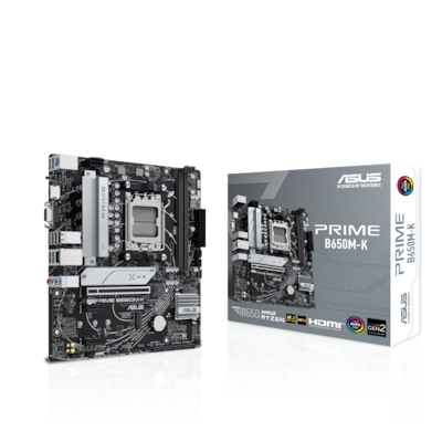 Chipsatz: AMD B650 / Prozessorsockel: Sockel AM5 / Speicherunterstützung: 2x DDR5 / Formfaktor: Micro-ATX