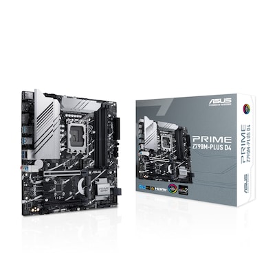 Chipsatz: Intel® Z790 / Prozessorsockel: Sockel 1700 / Speicherunterstützung: 4x DDR5 / Formfaktor: Micro-ATX