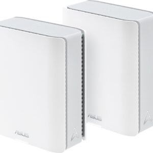 ASUS ZenWiFi BD4 - WLAN-System - (2 Router) - up to 4,900 sq.ft - Netz 1GbE, Wi-Fi 7, 2.5GbE, 5GbE - Wi-Fi 7 - Dual-Band (90IG0960-MO3C20)