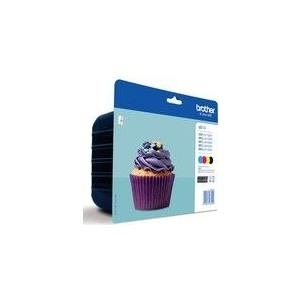 Kurzinfo: Brother LC123 Value Pack - 4er-Pack - Hohe Ergiebigkeit - Schwarz