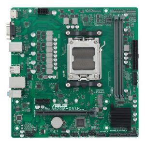 AllgemeinProdukttypMotherboard - micro ATXChipsatzAMD A620ProzessorsockelSocket AM5Max. Anz. Prozessoren1Kompatible ProzessorenRyzen (unterstützt Ryzen 7000 Series)Unterstützter RAMMax. Größe96 GBTechnologieDDR5Bustakt5400 MHz (O.C.)