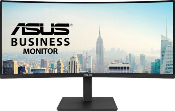 Der ASUS VA34VCPSN ist ein 34 Zoll 21:9 (3440 x 1440) Curved-Docking-Monitor