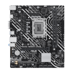 Chipsatz: Intel® H610 / Prozessorsockel: Sockel 1700 / Speicherunterstützung: 2x DDR5 / Formfaktor: µATX