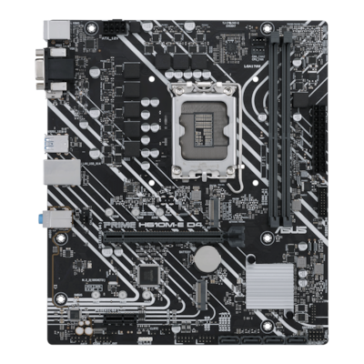 Chipsatz: Intel H610 / Prozessorsockel: Sockel 1700 / Speicherunterstützung: 2x DDR4 / Formfaktor: Micro-ATX