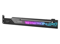 Der ROG Strix-Grafikkartenhalter verhindert selbst bei den leistungsstärksten Grafikkarten den Durchhang und bietet eine einfache Installation.n - Multimedia-Technik Netzteile PC  - ASUS ROG Strix Graphics Card Holder Universal Grafikkartenhalter