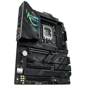 ProzessorProzessorhersteller: AMDProzessorsockel: LGA 1700Kompatible Prozessoren: Intel® Celeron®. Intel® Pentium® GoldUnterstützte Prozessorsteckplätze: LGA 1700SpeicherUnterstützte Arbeitsspeicher: DDR5-SDRAMAnzahl der Speichersteckplätze: 4Arbeitsspeicher Typ: DIMMSpeicherkanäle: ZweikanaligECC-Kompatibilität: Nicht-ECCUnterstützte Arbeitsspeichergeschwindigkeit: 4800.5000.5200.5400.5600.5800.6000.6200.6400.6600.6800.7000.7200.7400.7600.7800 MHzUnterstützte Speichertaktrate (max.): 7800 MHzRAM-Speicher maximal: 192 GBEigenschaft: Unbuffered SpeicherSpeicher-ControllerUnterstützte Speicherlaufwerke: HDD & SSDUnterstützte Speicherlaufwerk-Schnittstellen: M.2. SATA IIIEigenschaft: RAID-UnterstützungRAID Level: 0. 1. 5. 10GrafikParallele Verarbeitungstechnologie: Nicht unterstütztInterne E/A-AnschlüsseAnzahl USB 2.0 Schnittstellen: 2USB 3.2 Gen 1 (3.1 Gen 1) Anschlüsse: 1USB 3.2 Gen 2 (3.1 Gen 2) Anschlüsse: 1SATA III Anschlüsse: 4Eigenschaft: Front Panel AudiosteckerEigenschaft: ATX Stromstecker (24-pol.)Eigenschaft: CPU VentilatorsteckerZahl der Chassisventilatorstecker: 5Eigenschaft: EPS Stromstecker (8-pin)Thunderbolt-Stiftleisten: 1Eigenschaft: 12-V-StromanschlussEigenschaft: RGB-LED-StiftleisteE/A-Anschlüsse auf der RückseiteAnzahl USB 2.0 Anschlüsse: 2USB 3.2 Gen 1 (3.1 Gen 1) Anzahl der Anschlüsse vom Typ A: 4USB 3.2 Gen 2 (3.1 Gen 2) Anzahl der Anschlüsse vom Typ A: 2USB 3.2 Gen 2 (3.1 Gen 2) Anzahl der Anschlüsse vom Typ C: 1USB 3.2 Gen 2x2 Typ-C Anzahl Anschlüsse: 1Anzahl Ethernet-LAN-Anschlüsse (RJ-45): 1Anzahl HDMI-Anschlüsse: 1HDMI-Version: 2.1Anzahl DisplayPort Anschlüsse: 1DisplayPorts-Version: 1.4Kopfhörerausgänge: 1Eigenschaft: Line-inEigenschaft: Mikrofon-EingangEigenschaft: S/PDIF-AusgangWiFi-AP-Antennenbuchse: 2NetzwerkEigenschaft: Ethernet/LANEthernet Schnittstellen Typ: 2.5 Gigabit EthernetEigenschaft: WLANTop WLAN-Standard: Wi-Fi 6E (802.11ax)WLAN-Standards: 802.11a. 802.11b. 802.11g. Wi-Fi 4 (802.11n). Wi-Fi 5 (802.11ac). Wi-Fi 6 (802.11ax). Wi-Fi 6E (802.11ax)Eigenschaft: BluetoothBluetooth-Version: 5.3MerkmaleMotherboard Chipsatz: Intel Z790Audio-Chip: Realtek ALC4080Audio Kanäle: 7.1 KanäleKomponente für: PCMotherboardformfaktor: ATXMotherboard Chipsatz Familie: IntelEnergiequelle: ATXUnterstützt Windows-Betriebssysteme: Windows 10. Windows 11ErweiterungssteckplätzePCI-Express x1 (Gen 3.x)-Anschlüsse: 1PCI Express x16-Steckplätze (Gen 4.x): 2PCI Express x16-Steckplätze (Gen 5.x): 1Anzahl der M.2 (M)-Steckplätze: 4BIOSBIOS-Typ: UEFI AMIBIOS-Speichergröße: 256 MbitEigenschaft: Clear-CMOS-TasteVerpackungsdatenVerpackungsbreite: 368 mmVerpackungstiefe: 293 mmVerpackungshöhe: 290 mmPaketgewicht: 2.25 kgGewicht und AbmessungenBreite: 305 mmTiefe: 244 mmLieferumfangMitgelieferte Kabel: SATAEigenschaft: BenutzerhandbuchEigenschaft: Treiber enthaltenSonstige FunktionenEigenschaft: Back-to-BIOS Knopf - Eingabe / Ausgabe Mainboards & Zubehör Mainboards Intel - ASUS ROG STRIX Z790-F GAMING WIFI