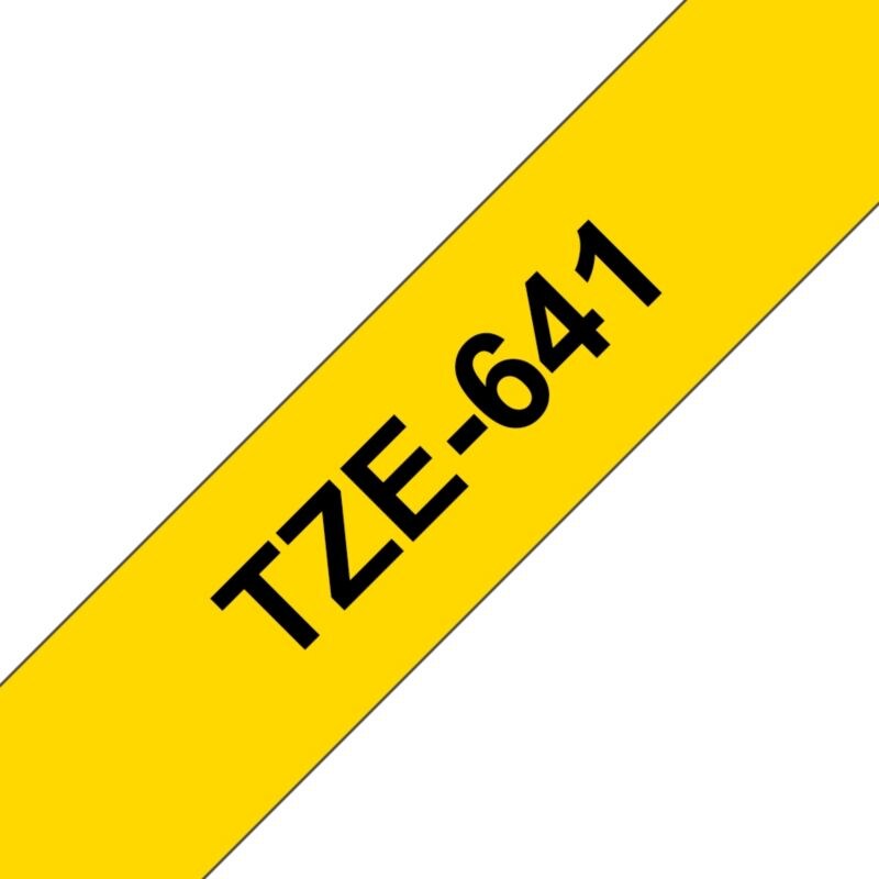 • Brother TZe-641 Druckerband 18mm x 8m • Bandfarbe gelb