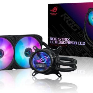 ASUS ROG STRIX LC III 360 ARGB LCD - Prozessor-Flüssigkeitskühlsystem - (für: AM4, LGA1200, LGA1700, AM5, LGA115x Socket) (90RC00W1-M0UAY0)