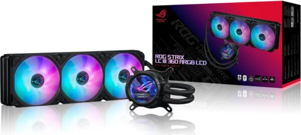 ASUS ROG STRIX LC III 360 ARGB LCD - Prozessor-Flüssigkeitskühlsystem - (für: AM4, LGA1200, LGA1700, AM5, LGA115x Socket) (90RC00W1-M0UAY0)