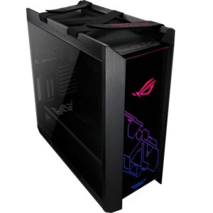 Tempered Glass Das Midi Tower Gehäuse ROG Strix Helios RGB besitzt drei Panels aus gehärtetem Glas