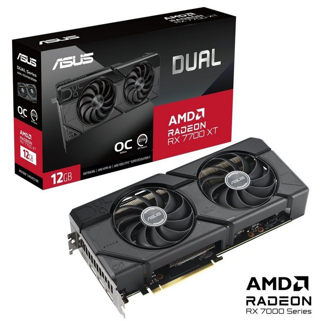 ProzessorGrafikprozessorenfamilie: AMDGPU: Radeon RX 7700 XTMaximale Auflösung: 7680 x 4320 PixelParallele Verarbeitungstechnologie: Nicht unterstütztProzessor-Boost-Taktfrequenz: 2584 MHzProzessor-Boost-Taktfrequenz (OC-Modus): 2599 MHzProzessor-Boost-Taktfrequenz (Gaming-Modus): 2226 MHzStreamprozessoren: 3456Maximale Displays pro Videokarte: 4SpeicherSeparater Grafik-Adapterspeicher: 12 GBGrafikkartenspeichertyp: GDDR6Breite der Speicherschnittstelle: 192 BitDatenübertragungsrate: 18 Gbit/sAnschlüsse und SchnittstellenSchnittstelle: PCI Express 4.0Anzahl HDMI-Anschlüsse: 1Anzahl DisplayPort Anschlüsse: 3HDMI-Version: 2.1DisplayPorts-Version: 2.1Gewicht und AbmessungenGewicht: 933 gTiefe: 133